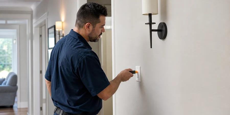 Warning Signs Around Outlets, Switches, and Installed Lighting